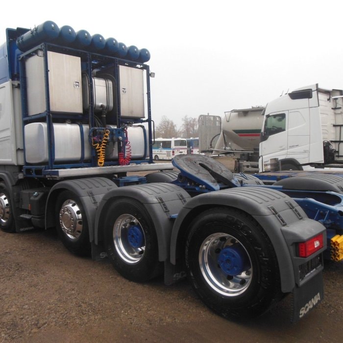 SCANIA 16 R 580, V8, 8X4, 164.000 KG, TO