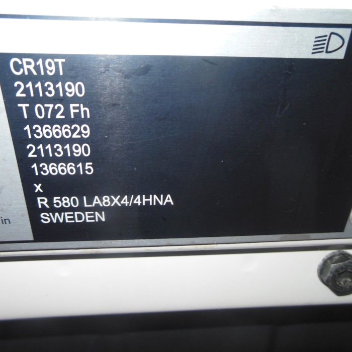 SCANIA 16 R 580, V8, 8X4, 164.000 KG, TO