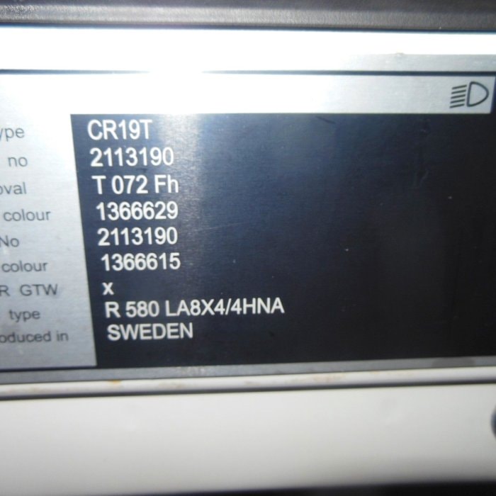 SCANIA 16 R 580, V8, 8X4, 164.000 KG, TO