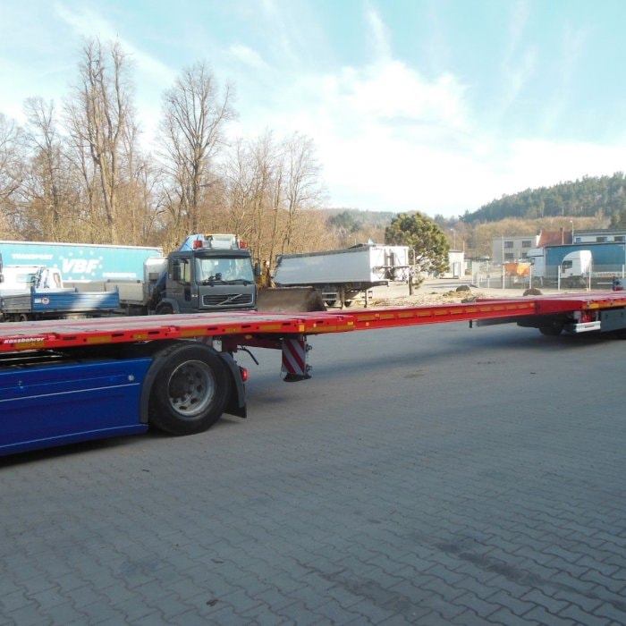 Kässbohrer K.SPA M 3, MEGA-PLATO-TELESKOP 7m návěs pro nákladní přepravu