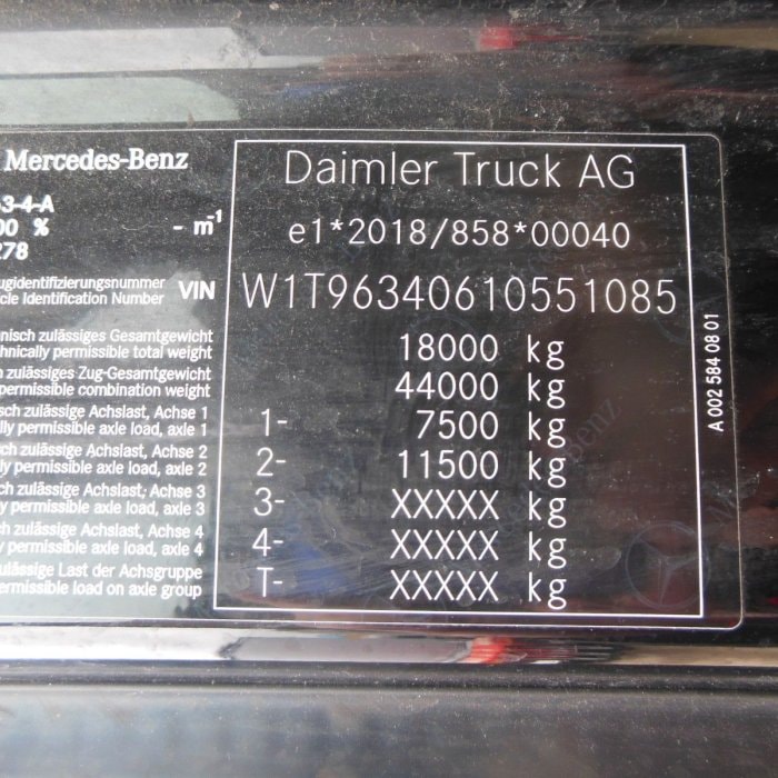 MERCEDES-BENZ 1848 ACTROS, LOWDECK, GIGA SPACE, STAND AIR CONDITIONING