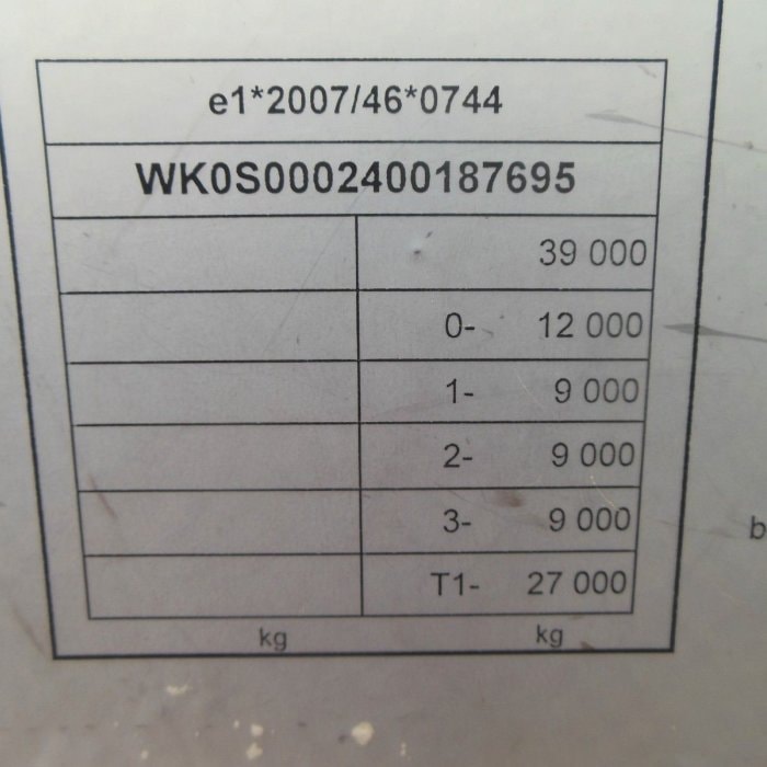 KOEGEL SN 24, LOWDECK, SAF, ZDVIHACÍ NÁPRAVA
