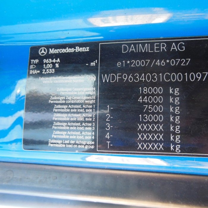 MERCEDES-BENZ 1845 ACTROS, STAND AIR CONDITIONING