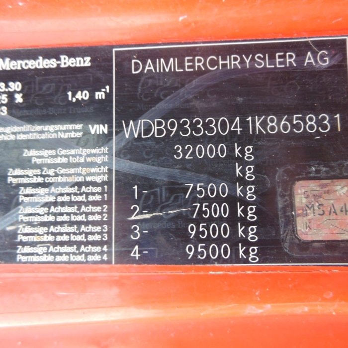 MERCEDES-BENZ ACTROS 3241, LIEBHERR 7m3, PUTZMEISTER PUMP 24m
