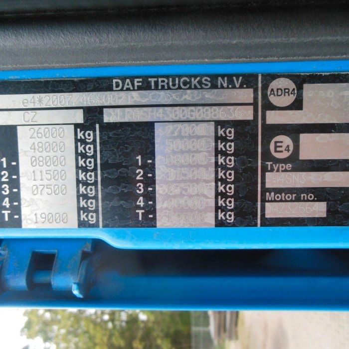 DAF XF 106.460, MENKE-JANZEN, ACCIDENT-DRIVABLE!!