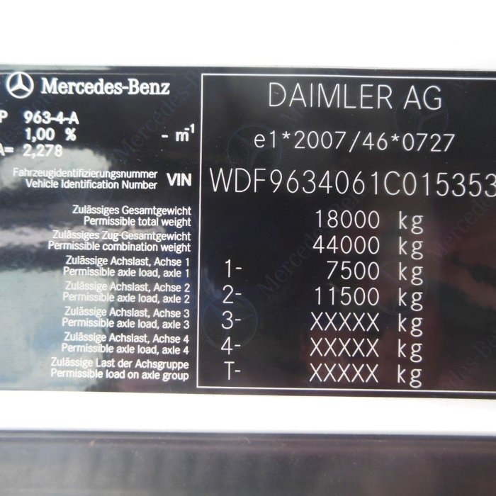 MERCEDES-BENZ Actros 1851 LowDeck, Nezávislá klima, TOP