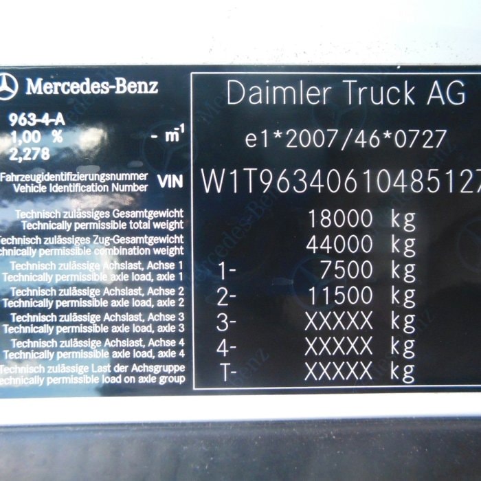 MERCEDES-BENZ Actros 1851 LowDeck, Nezávislá klima, TOP
