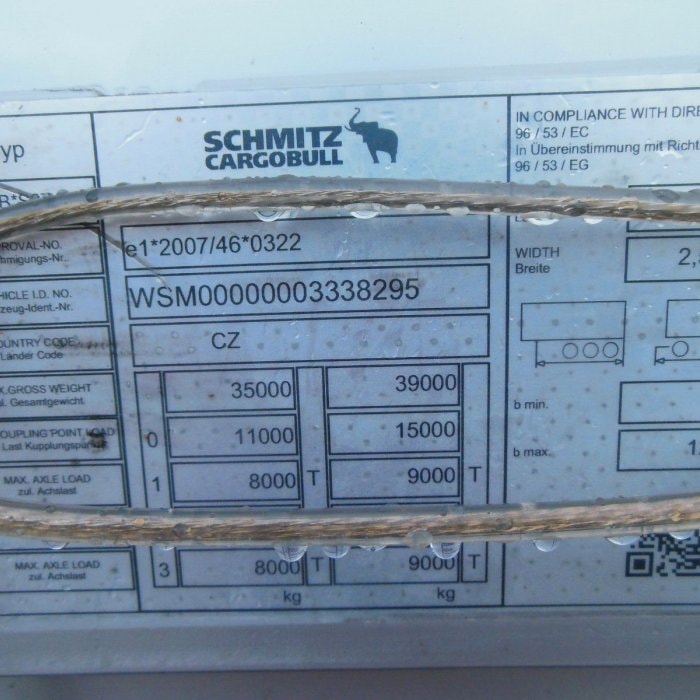 Schmitz SCB, Paletový koš, Zvedačka návěs pro nákladní