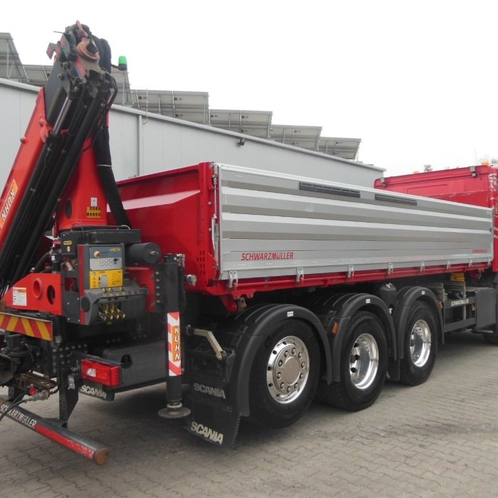 SCANIA R580, 8x4, Sklápěč S2, Palfinger PK19