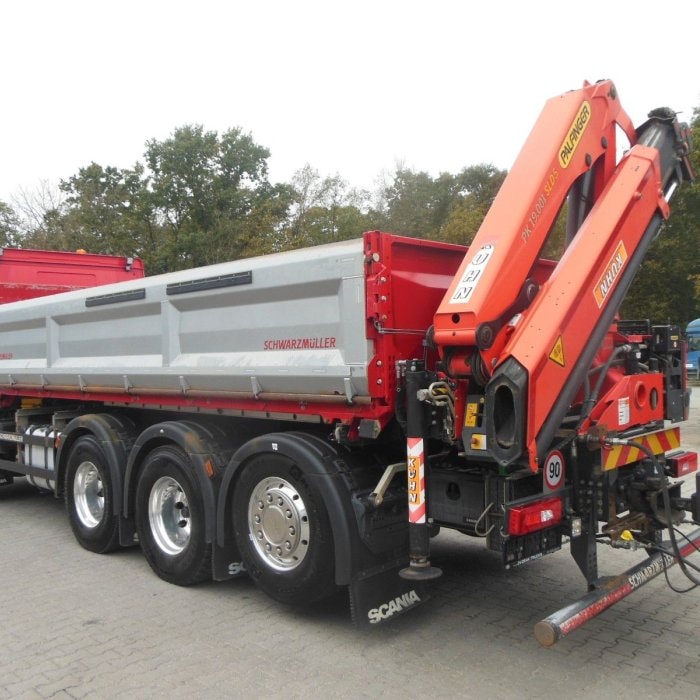 SCANIA R580, 8x4, Sklápěč S2, Palfinger PK19