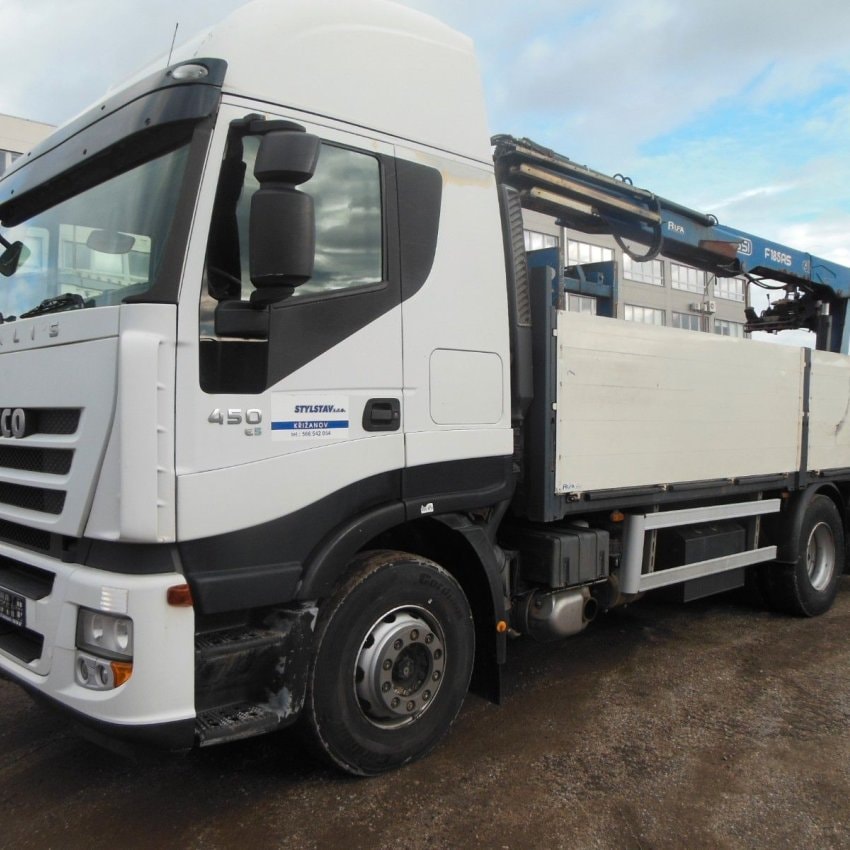 IVECO STRALIS AS 260S45, 6X2, MANUAL, FASSI F185