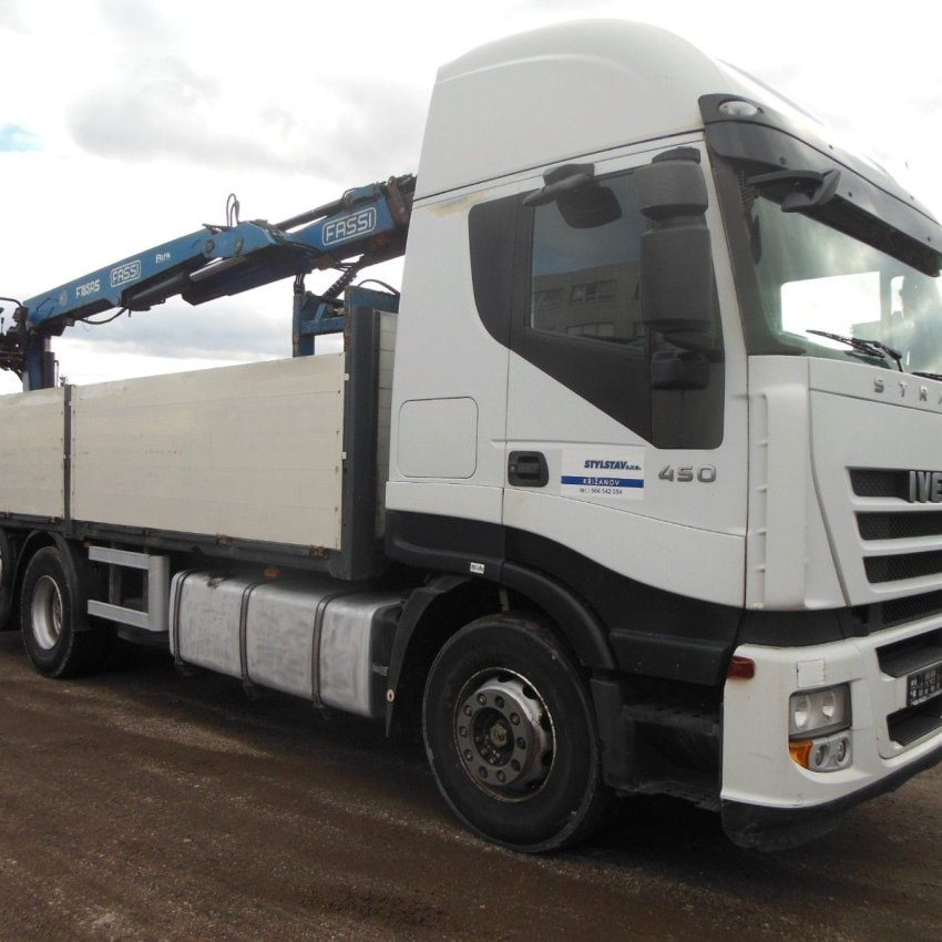 IVECO STRALIS AS 260S45, 6X2, MANUAL, FASSI F185