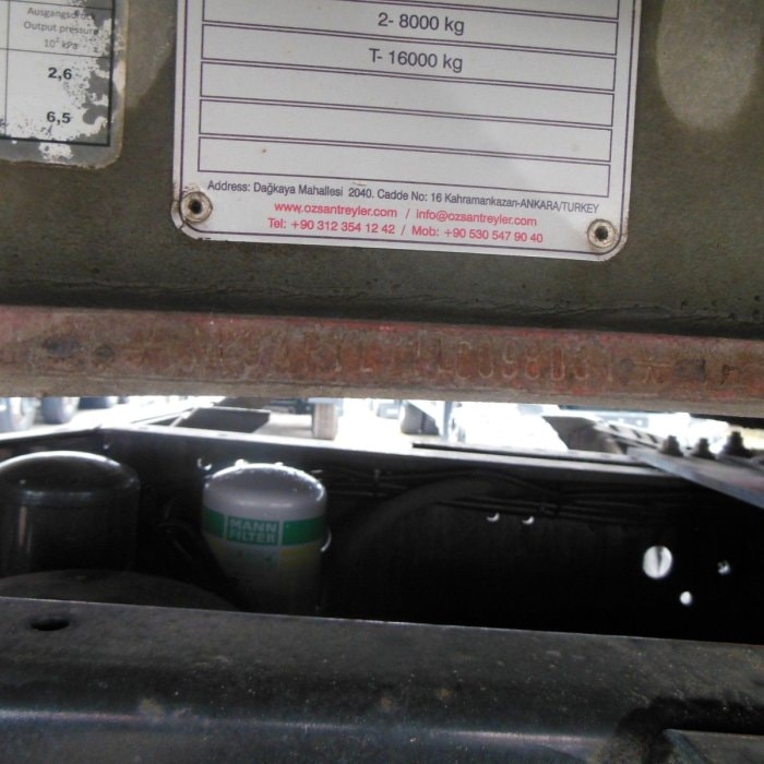 Özsan Treyler, MRYL2 návěs pro nákladní dopravu