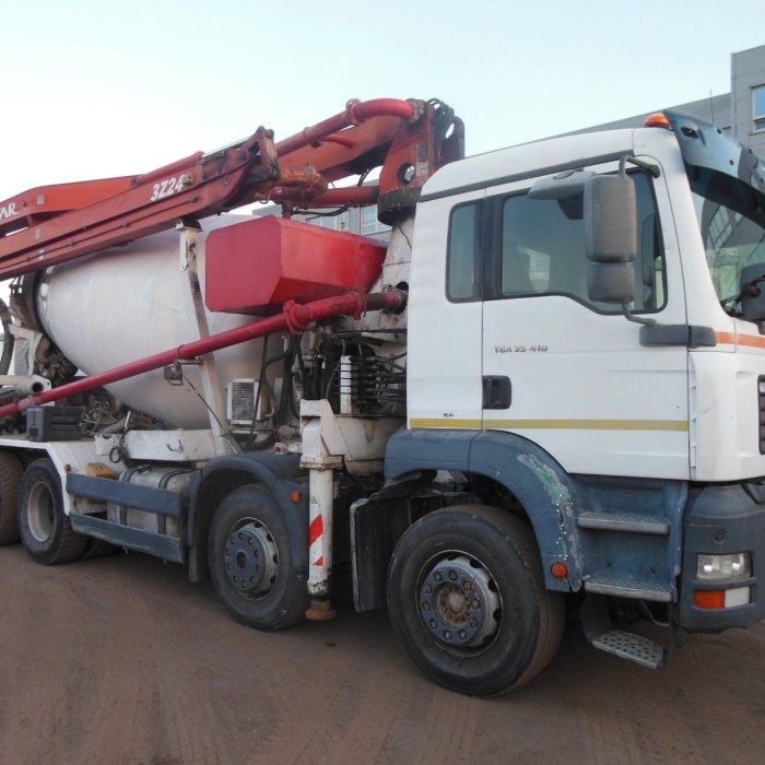 MAN TGA 35.410, 8X4, MIXER + PUMP 24M