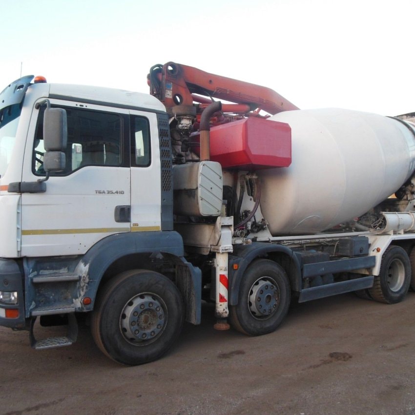 MAN TGA 35.410, 8X4, MIXER + PUMP 24M