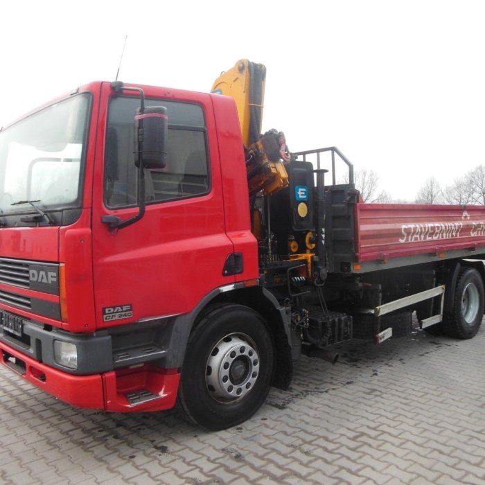 DAF CF 65.240, CRANE EFFER 110/2S, MANUAL, LEAF SUSPENSION, 1 OWNER