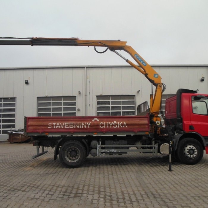 DAF CF 65.240, CRANE EFFER 110/2S, MANUAL, LEAF SUSPENSION, 1 OWNER