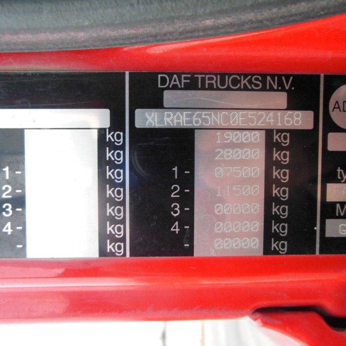 DAF CF 65.240, CRANE EFFER 110/2S, MANUAL, LEAF SUSPENSION, 1 OWNER