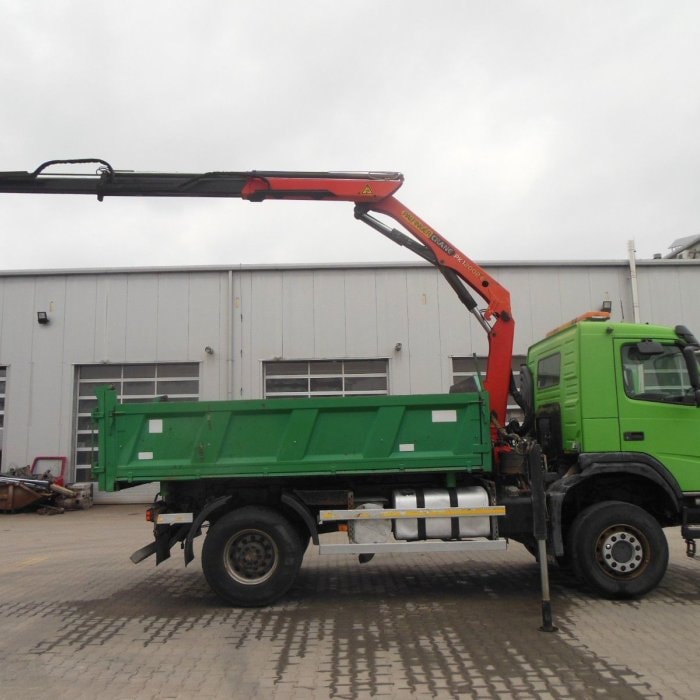 VOLVO FM 9/260, 4X4, САМОСВАЛ S3, PALFINGER PK 12002