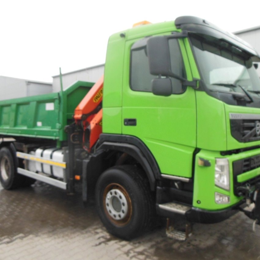 VOLVO FM 9/260, 4X4, TIPPER S3, PALFINGER PK 12002