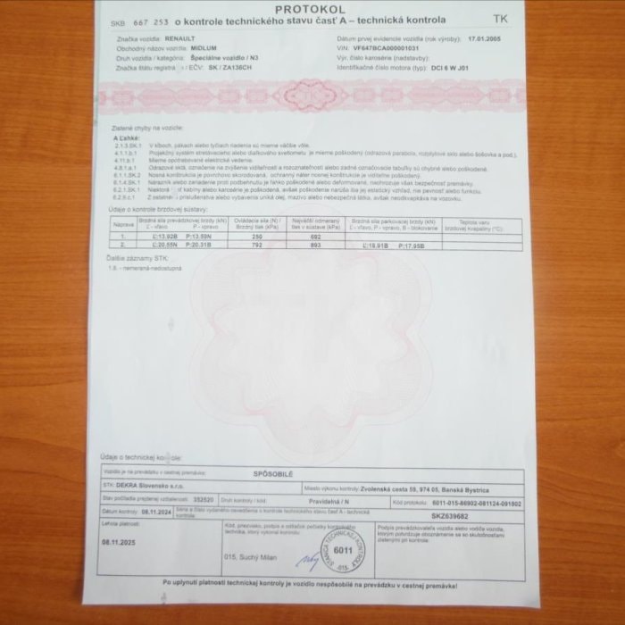 Renault Midlum 220.14,4x4, plošina čela Tel 18, izolovaná