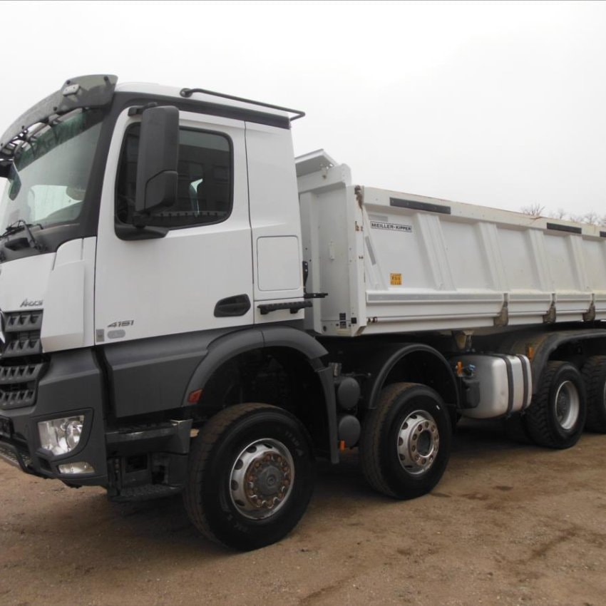 Mercedes-Benz Arocs 4151, 8x6, Meiller, Bordmatic, závěs