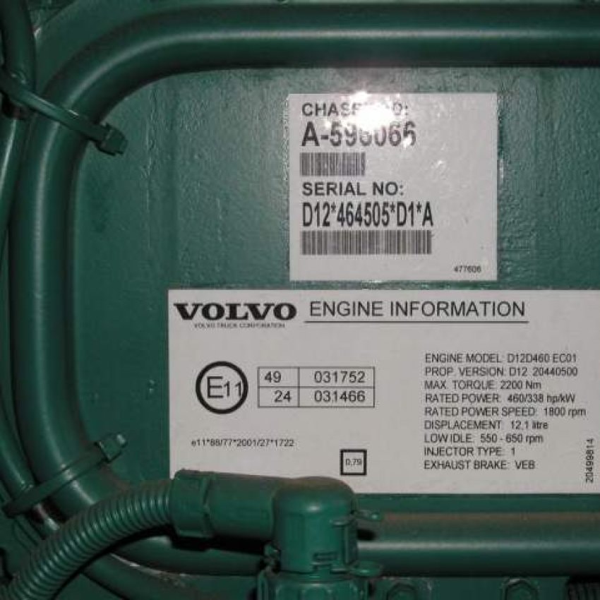 Volvo motor 12 FH 12/460
